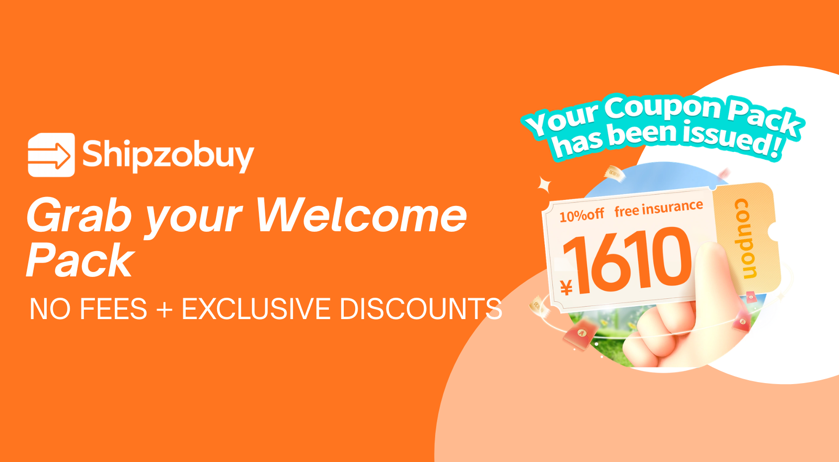 Official Shipzobuy Grab your Welcome Pack 1610 CNY